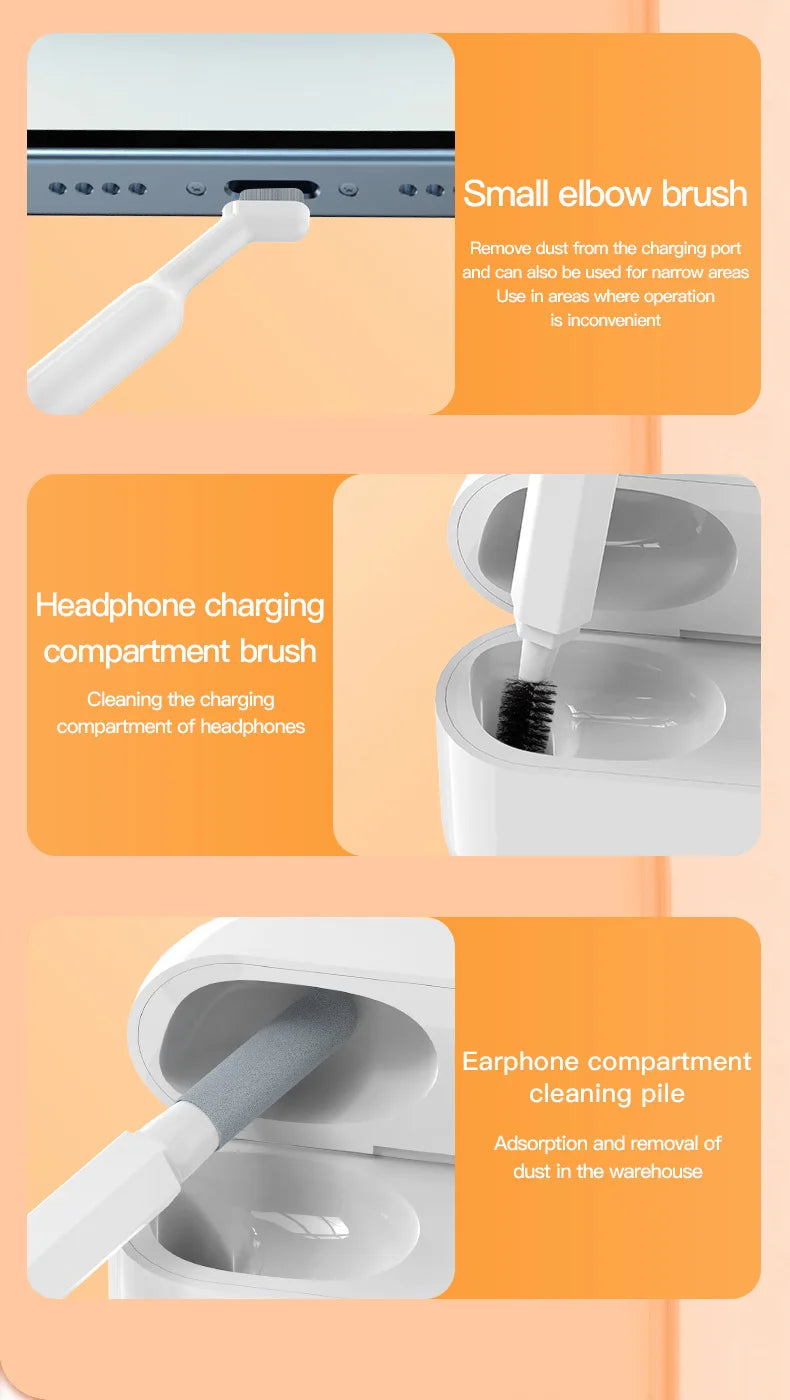 20-in-1 Digital Cleaning Kit – Headset, Keyboard, Camera & Phone Cleaner Set with Brushes & Storage Case