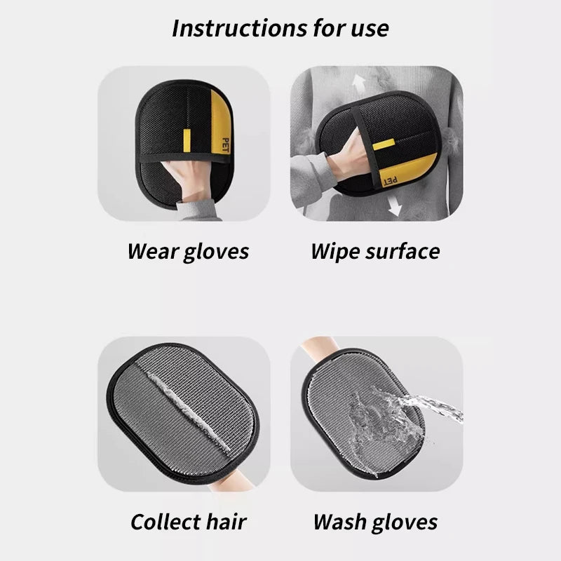 Multi-Functional Pet Hair Removal Glove – Gentle Grooming for Happy Pets
