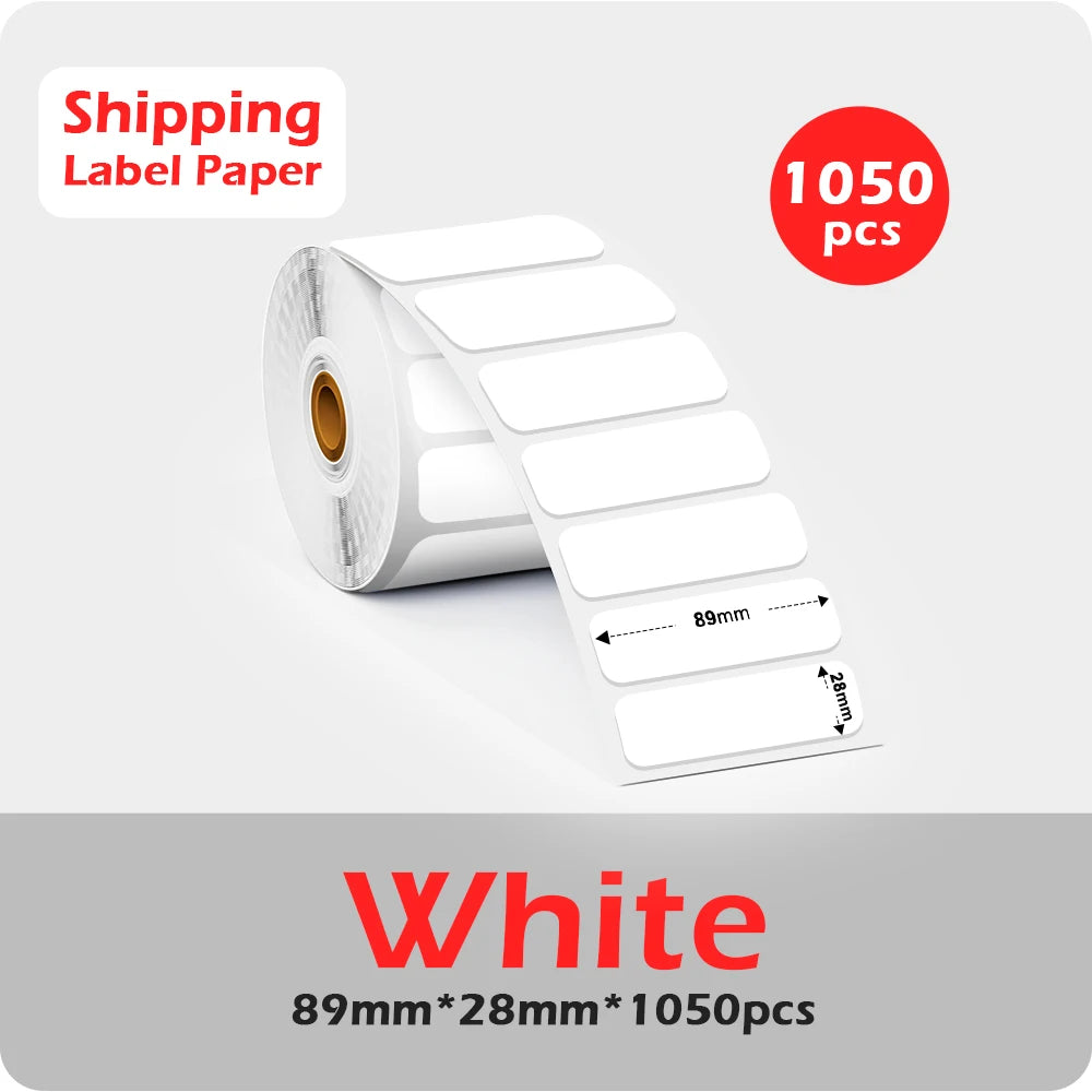 Phomemo 4x6 Thermal Shipping Label Paper – 500 Fanfold Labels, 100x150mm, Compatible with Zebra, Rollo, Phomemo, MUNBYN, Jiose & More