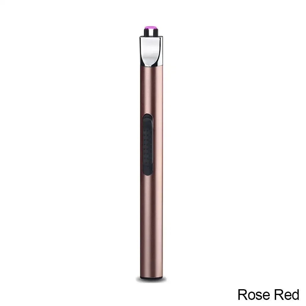 Mini USB Rechargeable Electric Pulse Flameless Arc Lighter – Windproof, Safe Candle & Gas Stove Ignition