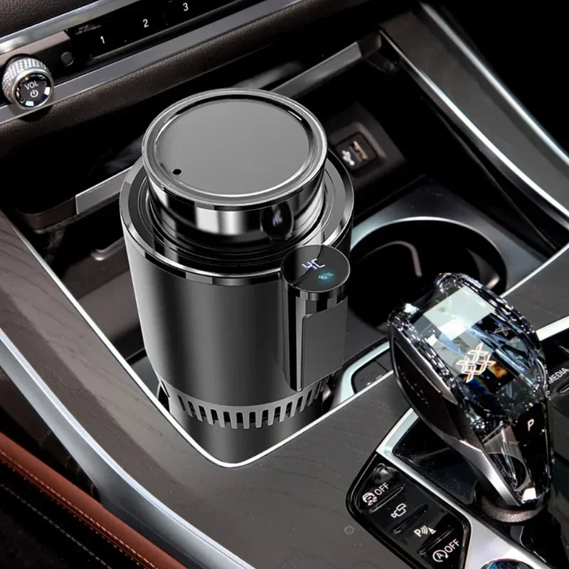 Smart 2-in-1 Car Hot & Cold Cup Holder – Fast Heating & Cooling Drink Warmer/Chiller with Touch Screen Control
