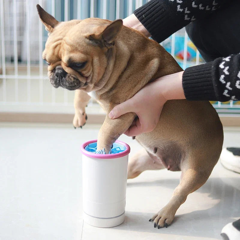 Automatic Electric Pet Foot Washer for Dogs & Cats – USB Rechargeable Low Noise Paw Cleaner for Home Use