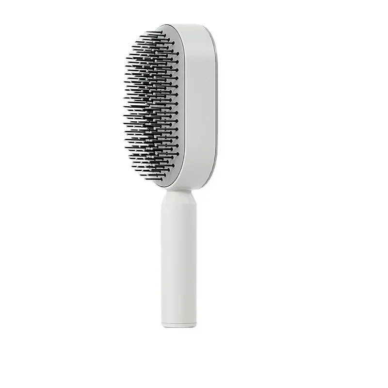 Self Cleaning Hair Brush for Women – One-Key Hair Loss Prevention & Scalp Massage Comb