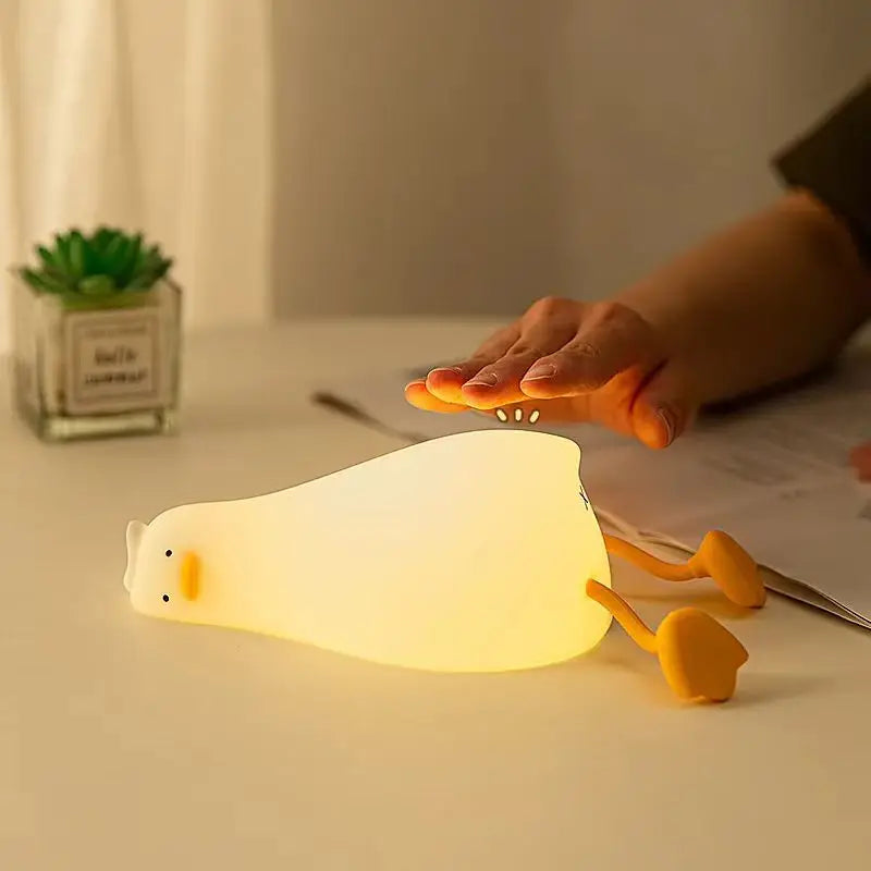 Cute Animal LED Night Light – USB Rechargeable Bedside Lamp for Kids (Panda, Rabbit, More)