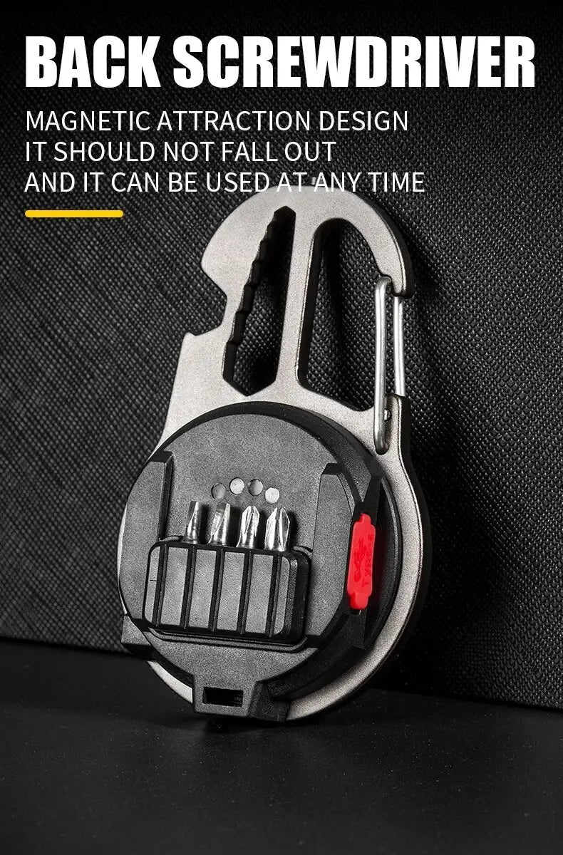 Mini Magnetic LED Work Light – Portable COB Flashlight & Emergency Keychain Tool (500LM)