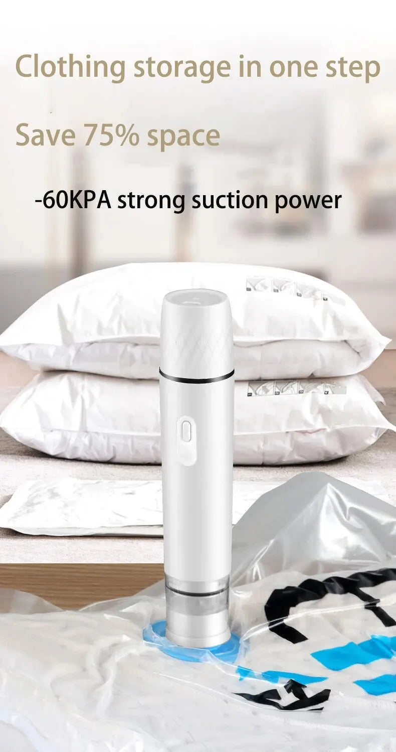 Mini Portable Handheld Vacuum Sealer – USB Rechargeable Food Storage Vacuum Packer Machine