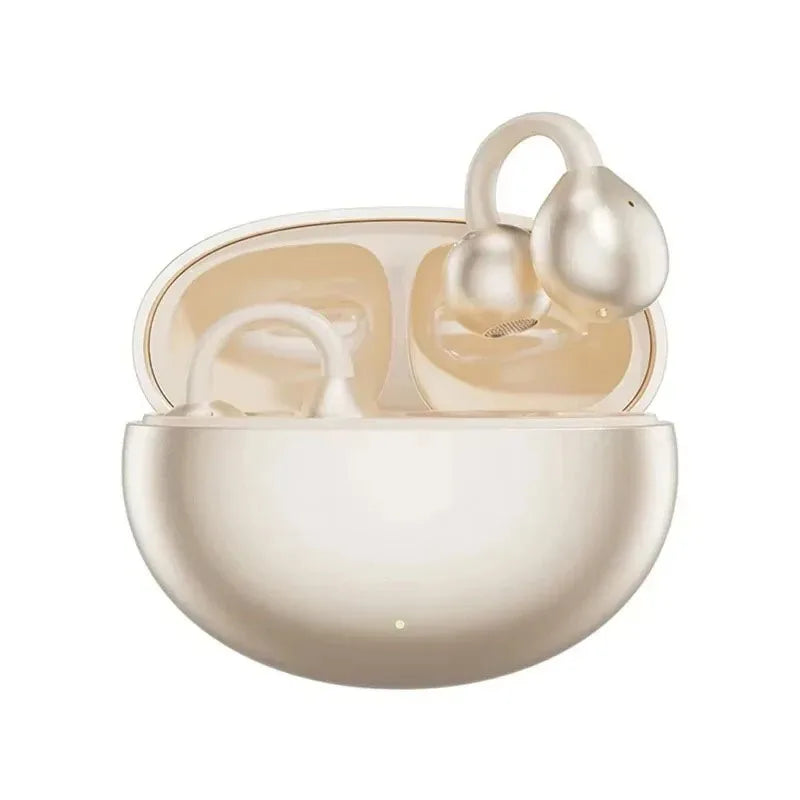 Wireless Earbuds – Bluetooth 5.4 Ear Clip Headset with ENC Mic, Noise Cancelling