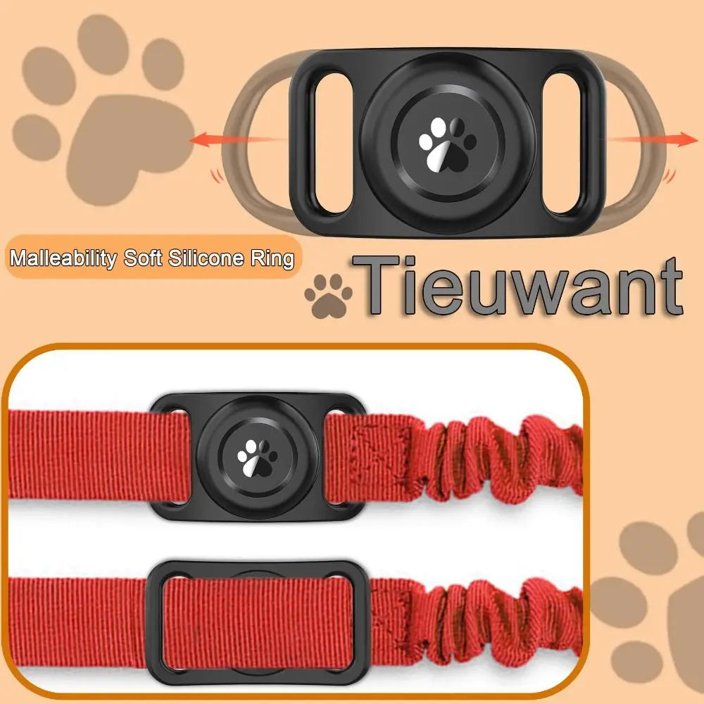 Waterproof For Airtag Dog Collar Holder Case Silicone Lightweight Tracker Cover Protector Stretchable Protective Sleeve Cat