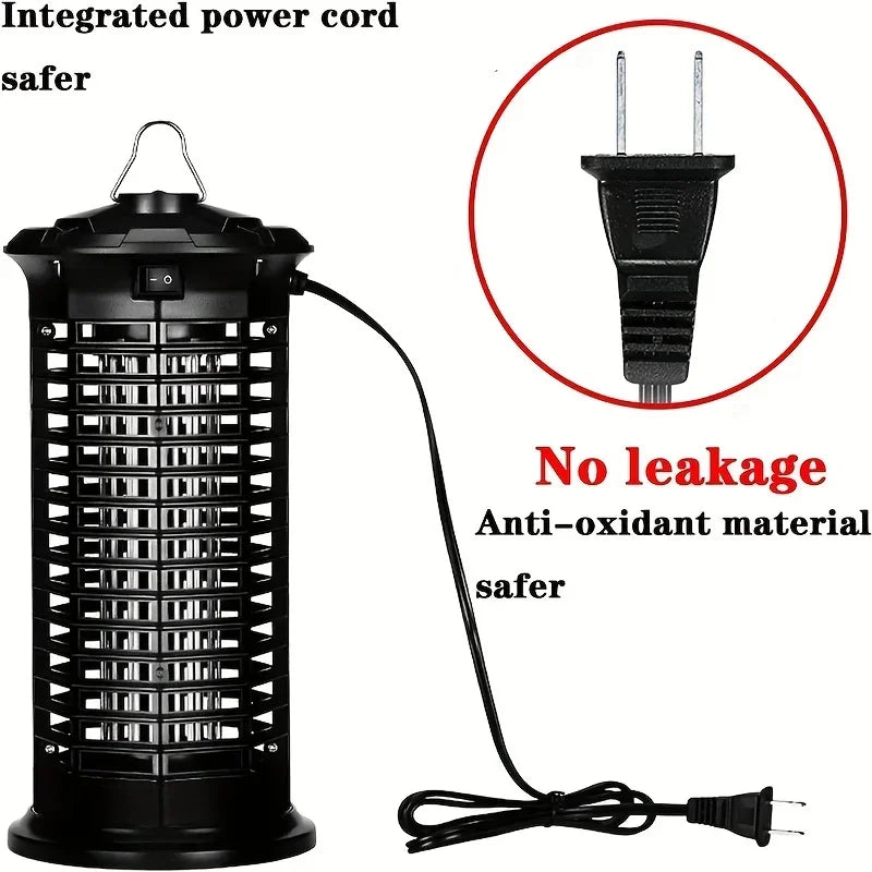Powerful Outdoor Mosquito Zapper – UV LED Insect Trap with Electric Shock – Safe & Chemical-Free Pest Control