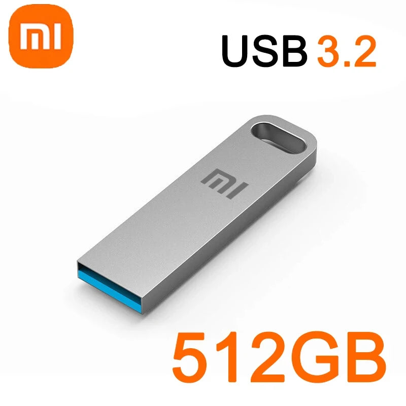 Xiaomi 2TB USB 3.2 Type-C & USB Flash Drive High-Speed Metal U Disk Waterproof SSD Storage for PC & Phone