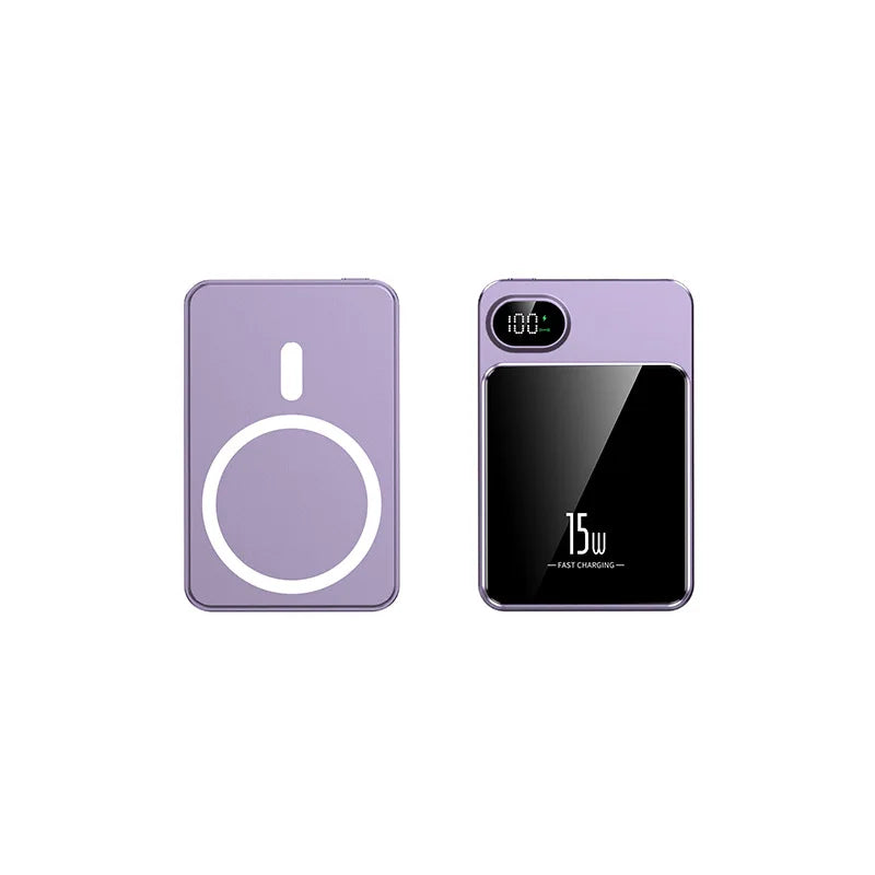 10000mAh Magnetic Wireless Power Bank - Fast Charging Portable Charger for iPhone & Samsung - Magsafe Compatible