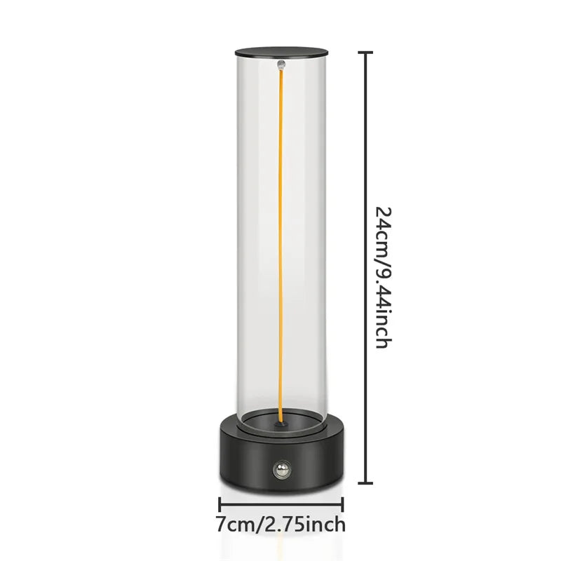 Minimalist Magnetic Touch-Control Desk Lamp – Cordless USB Rechargeable Night Light with 3 Ambient Colors