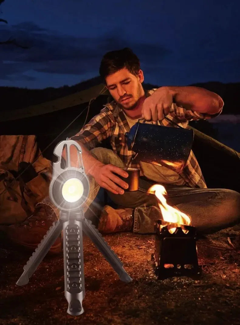 Mini Magnetic LED Work Light – Portable COB Flashlight & Emergency Keychain Tool (500LM)