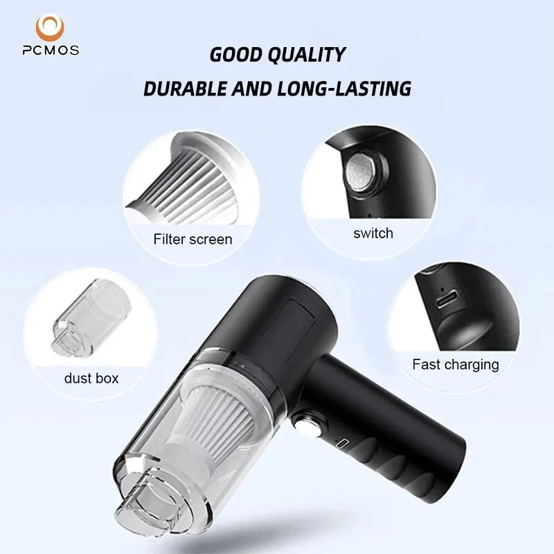 Wireless Vacuum Cleaner – Cordless High-Power Handheld Vacuum for Home & Car with Washable HEPA Filter