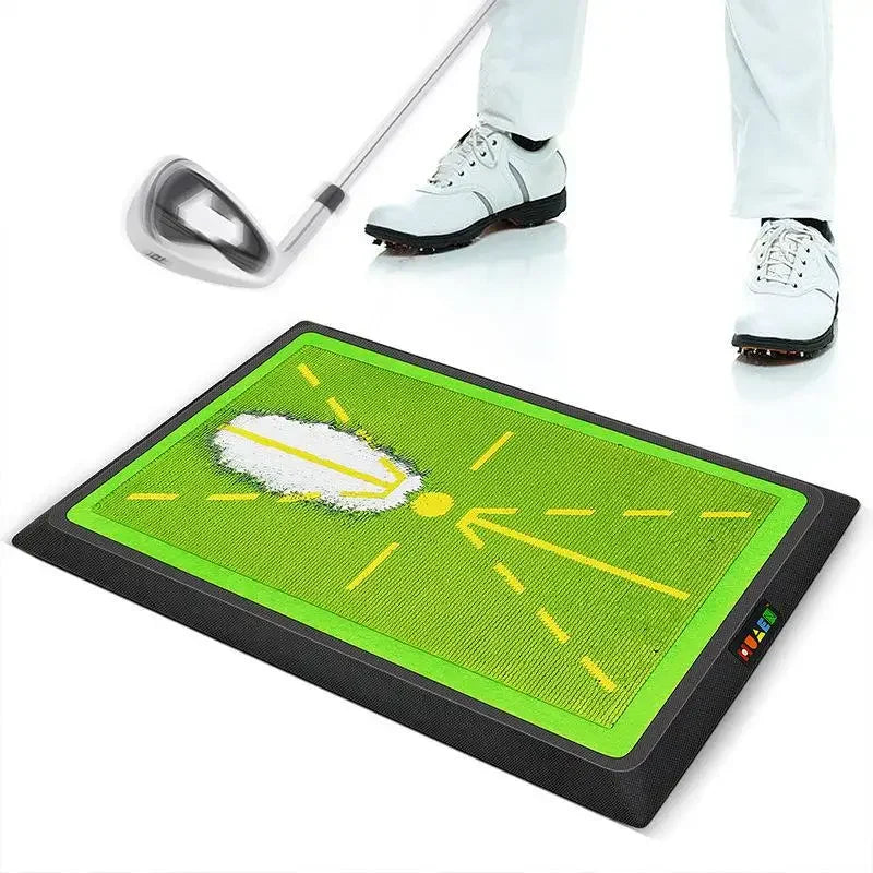 Golf Strike Mat PM130-B - Swing Training Detection Pad with Trace Display for Beginners