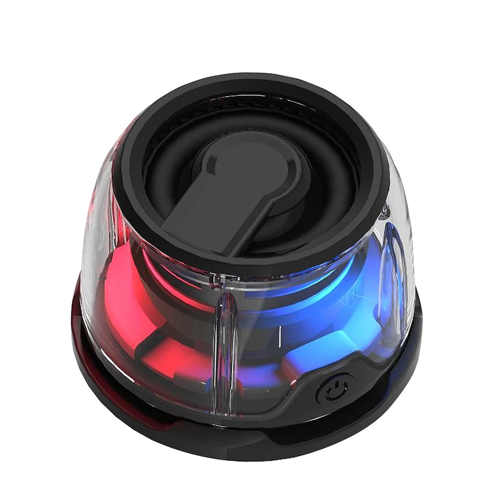 Magnetic Portable Bluetooth Speaker with LED Light & Phone Holder – HiFi Stereo Soundbar, Wireless Loudspeaker
