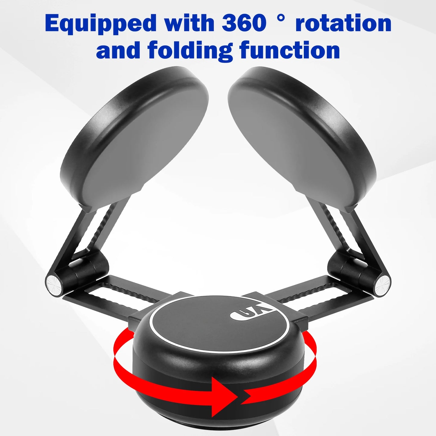 Suction Cup Magnetic Phone Mount – 360° Rotating Car & Desk Holder for All Smartphones