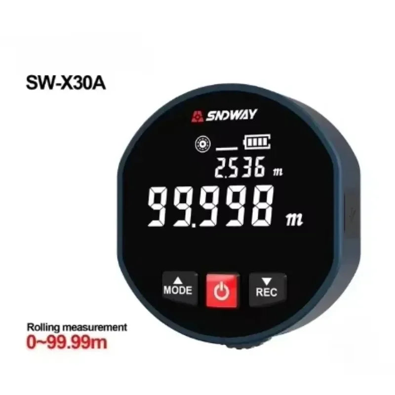 Roller Laser Rangefinder – Dual Mode Distance Meter, Laser & Roll Tape Measure for Home Improvement