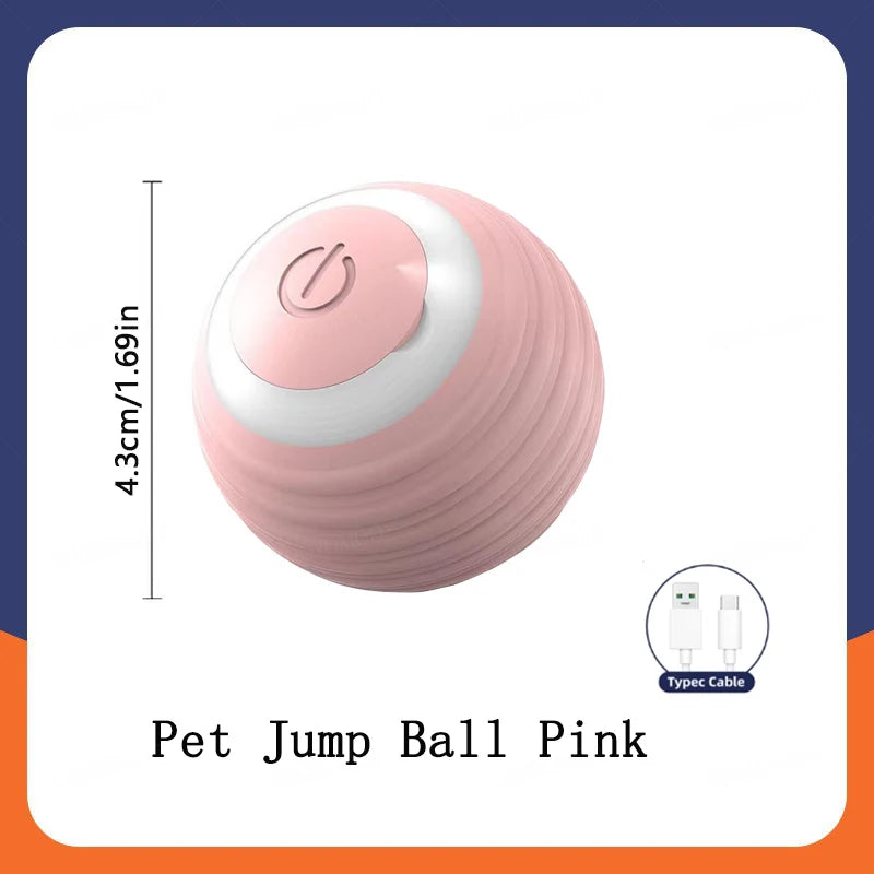 Smart Cat Toy Ball – USB Rechargeable Electric Rolling Ball with Auto Motion & Sound for Indoor Kittens