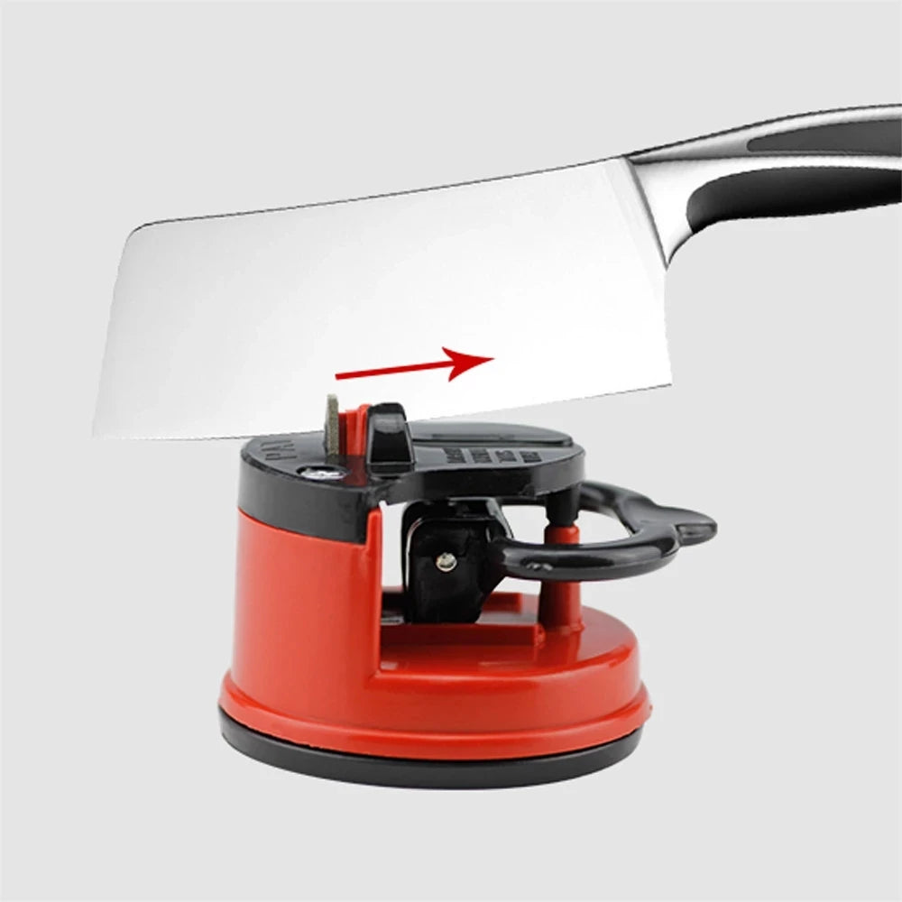 KEMORELA Suction Knife Sharpener – Easy, Safe, Manual Sharpening Tool for Chef & Damascus Kitchen Knives
