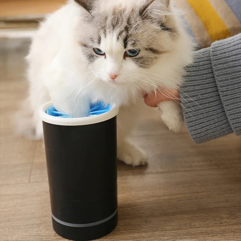 Automatic Electric Pet Foot Washer for Dogs & Cats – USB Rechargeable Low Noise Paw Cleaner for Home Use
