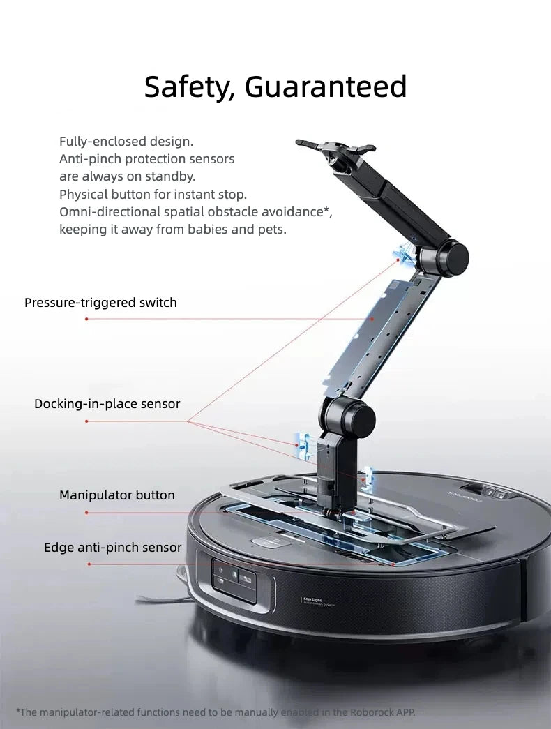 Intelligent machine G30 space robot vacuum cleaner 22KPa high suction new bionic manipulator household dry and wet cleaning