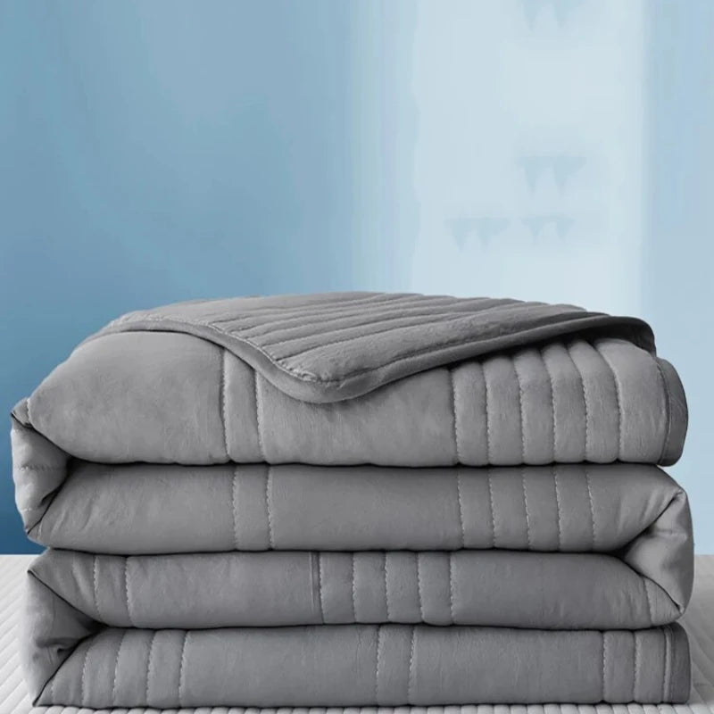 Lightweight Summer Cooling Comforter – Skin-Friendly Air Conditioning Blanket with Soft Fiber Fill