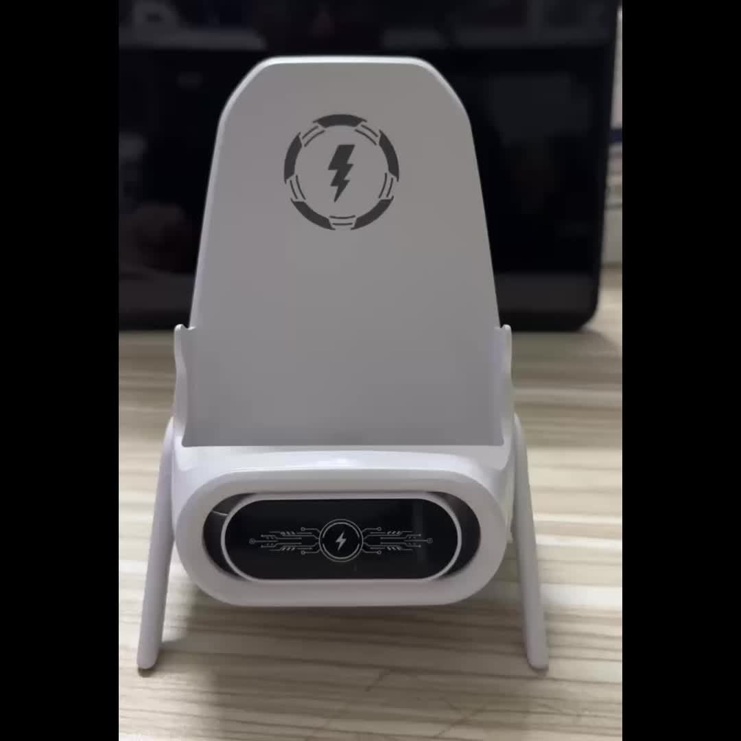 Universal Wireless Charger Stand – Fast Auto-Sensing Charging Dock for Car & Home Use
