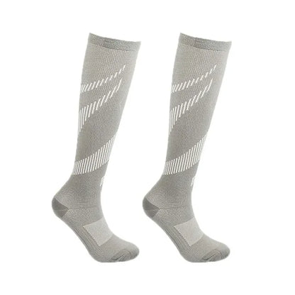 Unisex Compression Socks 20-30mmHg - Knee-High Anti-Fatigue & Pain Relief Socks for Running, Football & Sports