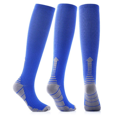 Unisex Compression Socks 20-30mmHg - Knee-High Anti-Fatigue & Pain Relief Socks for Running, Football & Sports