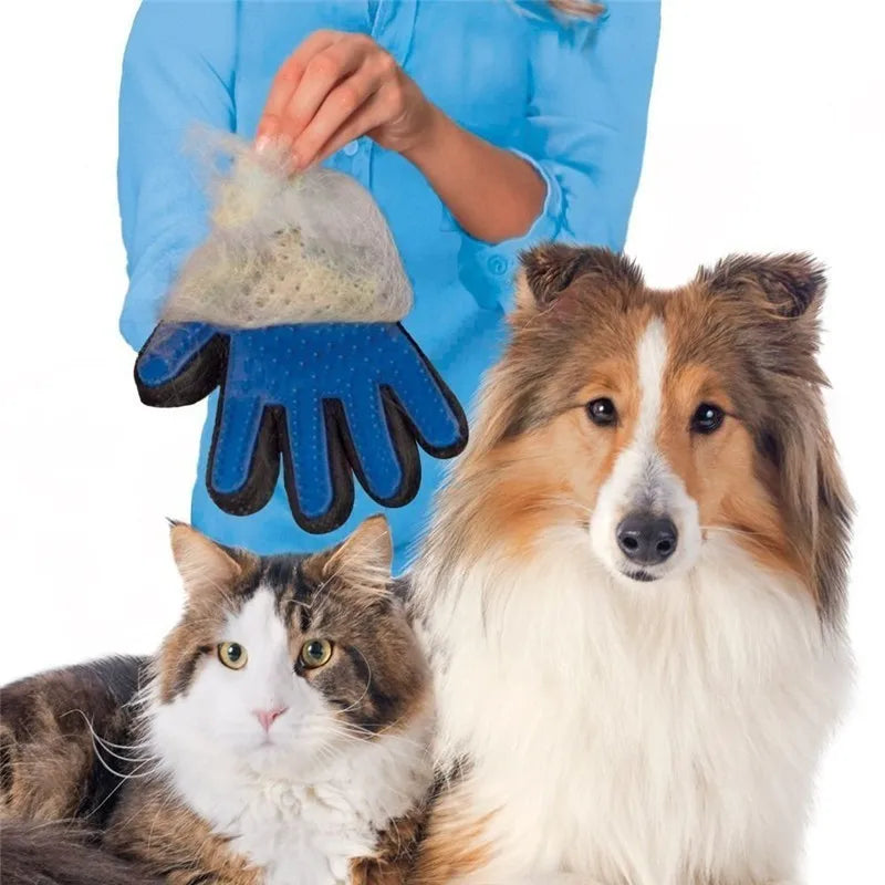 Guanto per la toelettatura degli animali domestici, spazzola per gatti, pettine per peli di gatto, spazzola per la rimozione del pelo di animali domestici, guanto per cani, guanti per la toelettatura dei cani XW.