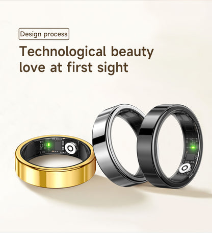 Ultra Narrow 6.5mm Smart Ring Heart Rate Blood Oxygen Sleep Sport Remote Control Phone Camera Tiktok Page Turning Waterproof APP