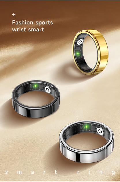 Ultra Narrow 6.5mm Smart Ring Heart Rate Blood Oxygen Sleep Sport Remote Control Phone Camera Tiktok Page Turning Waterproof APP