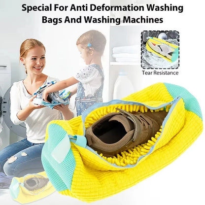 Reusable Shoe Washing Bag for Washer & Dryer – Protective Laundry Bag for Sneakers, Tennis Shoes, and Slippers