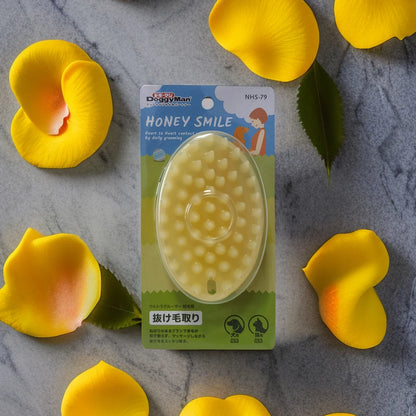 Gentle Silicone Pet Bath & Massage Brush – Hair Removal Comb for Dogs & Cats