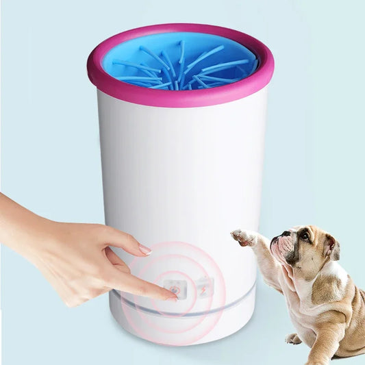 Automatic Electric Pet Foot Washer for dogs and cats, low noise USB rechargeable paw cleaner for home use