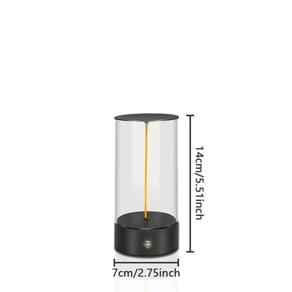 Minimalist Magnetic Touch-Control Desk Lamp – Cordless USB Rechargeable Night Light with 3 Ambient Colors