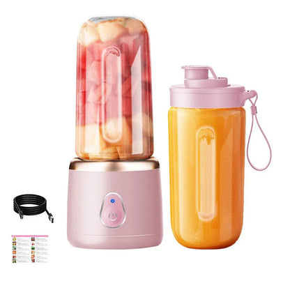 Xiaomi Portable USB Juicer Cup – 400ML Double Cup Fruit Blender for Smoothies, Protein Shakes & More