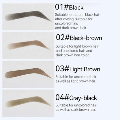 Waterproof Eyebrow Stamp Shaping Kit – Long-Lasting Powder with Templates & Brushes for Natural Brows