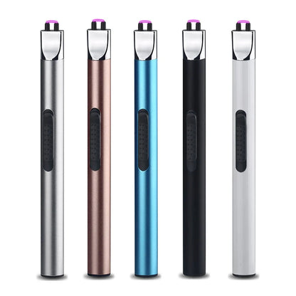 Mini USB Rechargeable Electric Pulse Flameless Arc Lighter – Windproof, Safe Candle & Gas Stove Ignition