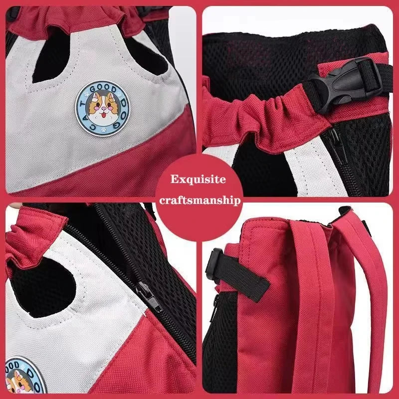 Breathable Pet Carrier Backpack for Small Dogs & Cats – Durable Mesh Outdoor Travel Bag