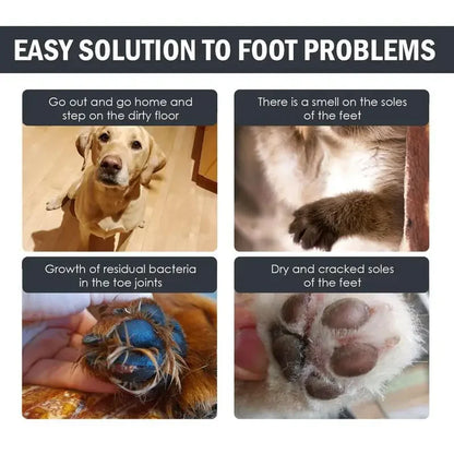 Waterless Pet Paw Cleaner Foam – Rinse-Free Deep Cleanser with Soft Brush (100ml)