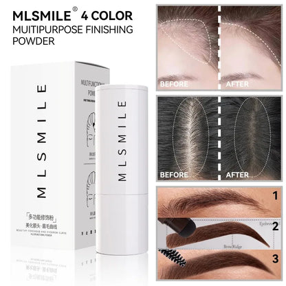 Waterproof Eyebrow Stamp Shaping Kit – Long-Lasting Powder with Templates & Brushes for Natural Brows
