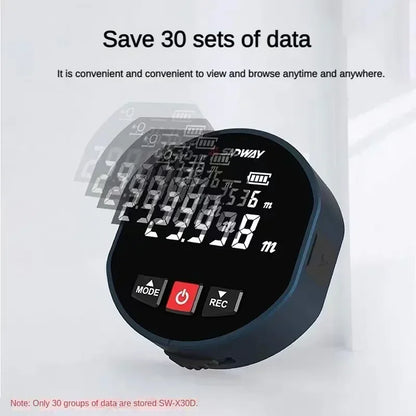Roller Laser Rangefinder – Dual Mode Distance Meter, Laser & Roll Tape Measure for Home Improvement