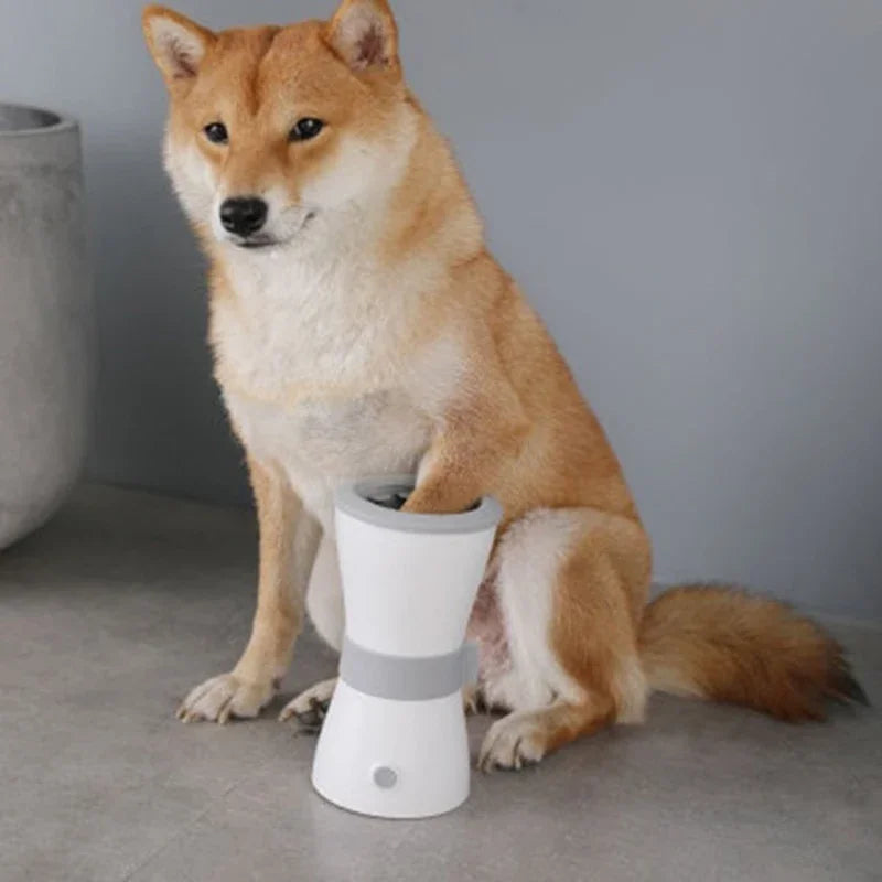 Automatic Electric Pet Foot Washer for Dogs & Cats – USB Rechargeable Low Noise Paw Cleaner for Home Use