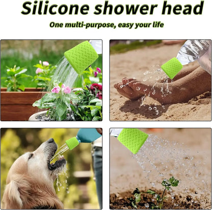 Portable Silicone Pet Shower Head – Outdoor Dog & Cat Bathing Tool – Easy Pet Cleaning Supply