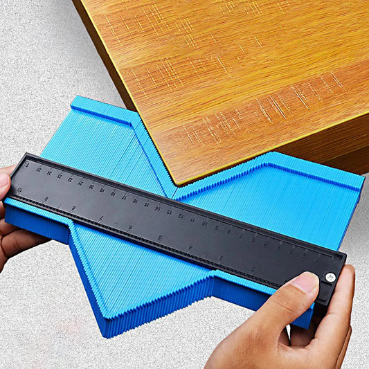 Multifunctional contour gauge duplicator measuring tool for copying irregular shapes and curves in DIY or construction work