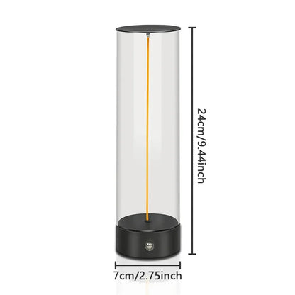 Minimalist Magnetic Touch-Control Desk Lamp – Cordless USB Rechargeable Night Light with 3 Ambient Colors