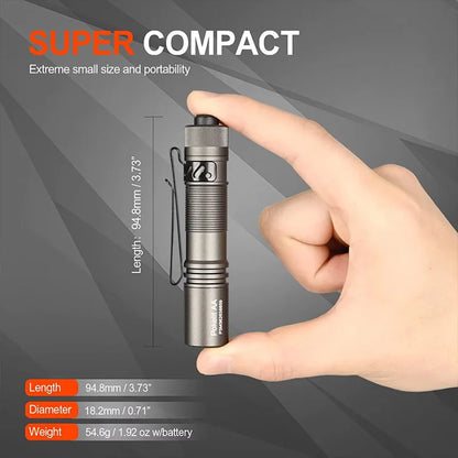ACEBEAM Pokelit AA EDC Flashlight – 1000 Lumens Rechargeable Mini Torch with USB-C, IP68 Waterproof, Keychain-Friendly