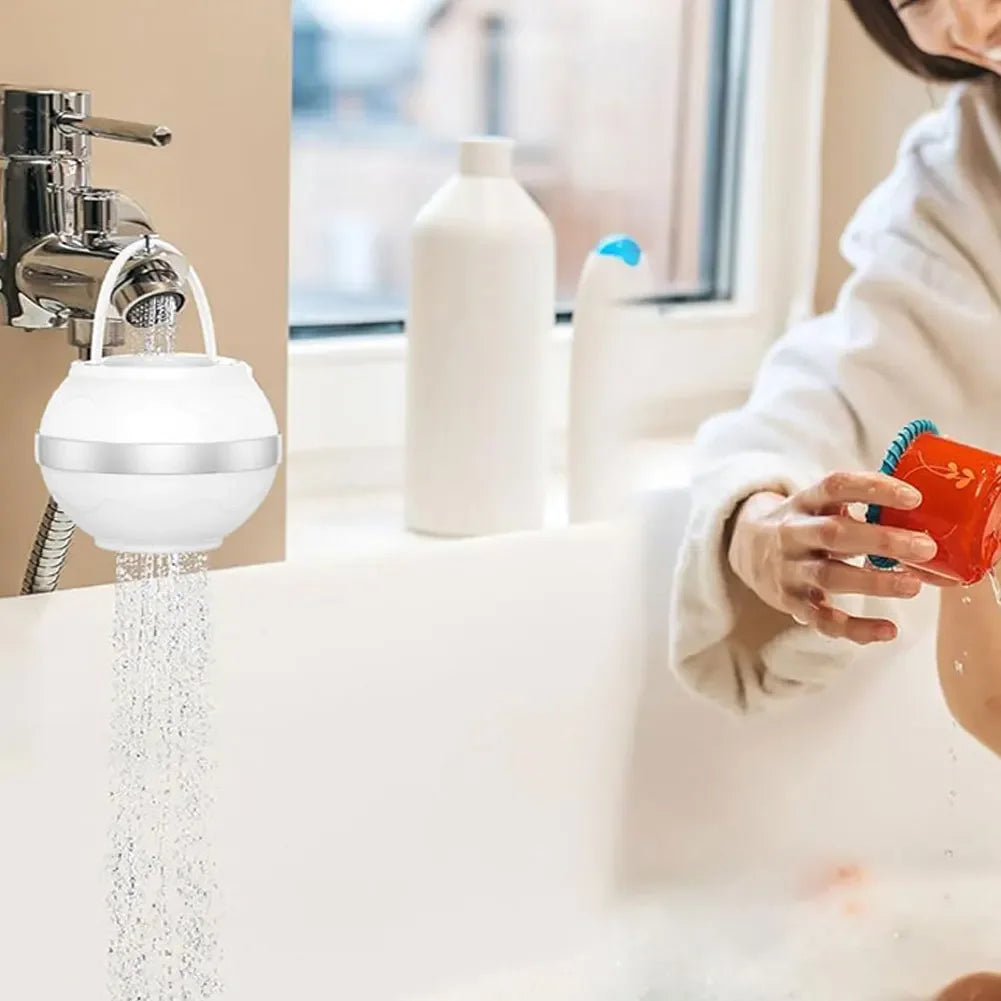 BPA-Free Bath Ball Water Filter for Tub - Chlorine Removal, Improves Water Quality, Softer Smoother Skin